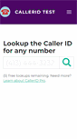 Mobile Screenshot of calleridtest.com
